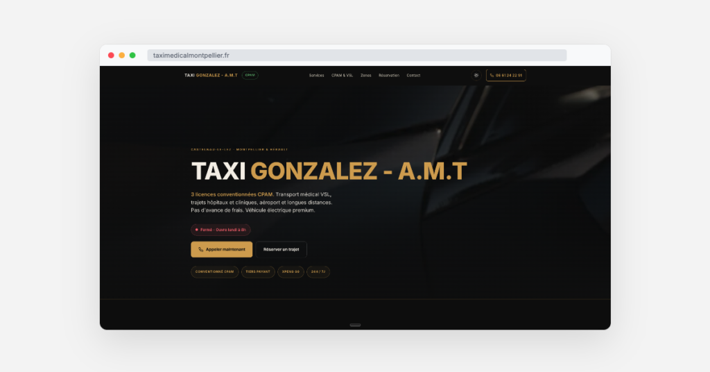 Taxi Medical Montpellier - A.M.T